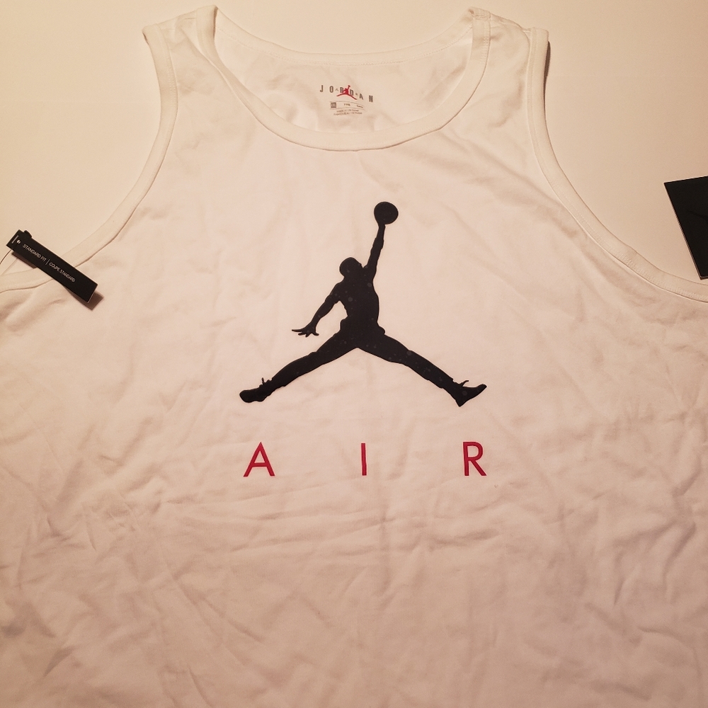 Jordan Mens Jumpman Tank Top White - Picture 10 of 16